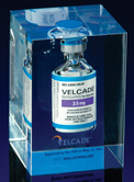 Velcade sample vial.
